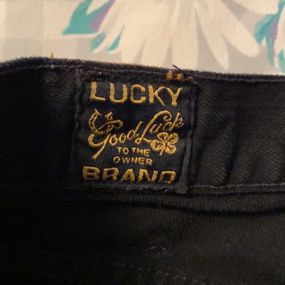Lucky Brand Black denim jeans. Classic rider jean